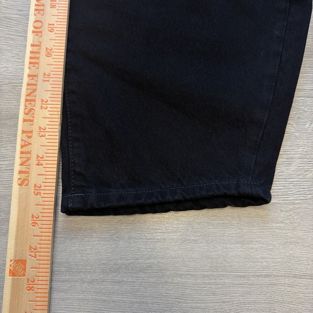 Toteme Barrel Leg Jeans Womens 27 Black High Rise Cropped Curved Denim NWT - Picture 13 of 16